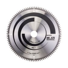 Panza fierastrau circular MULTI 254x30mm g 3.2mm 96 dinti widia 6000rpm pentru plastic/profil aluminiu/PAL BOSCH