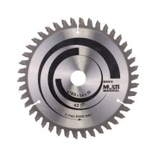 Panza fierastrau circular MULTI MATERIAL 160x20/16mm g 2.4mm 42 dinti widia 9500rpm pentru plastic/profil aluminiu/PAL BOSCH