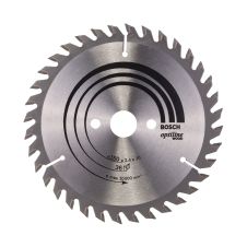 Panza fierastrau circular OPTILINE WOOD 150x20/16mm g 2.4mm 36 dinti widia 10000rpm pentru lemn brut/lemn multistrat/PAL BOSCH