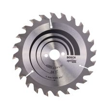 Panza fierastrau circular OPTILINE WOOD 160x20/16mm g 2.6mm 24 dinti widia 9500rpm pentru lemn brut/lemn multistrat/PAL BOSCH