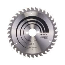 Panza fierastrau circular OPTILINE WOOD 190x30mm g 2.6mm 36 dinti widia 8000rpm pentru lemn brut/lemn multistrat/PAL BOSCH