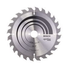 Panza fierastrau circular OPTILINE WOOD 230x30mm g 2.8mm 24 dinti widia 6500rpm pentru lemn brut/lemn multistrat/PAL BOSCH