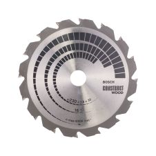 Panza fierastrau circular CONSTRUCT WOOD 230x30mm g 2.8mm 16 dinti widia 6500rpm pentru lemn constructii/lemn brut BOSCH
