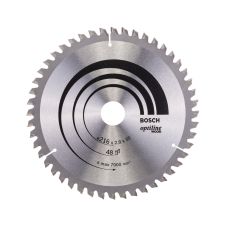 Panza fierastrau circular OPTILINE WOOD 216x30mm g 2.8mm 48 dinti widia 7000rpm pentru lemn brut/lemn multistrat/PAL BOSCH