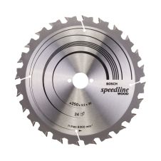Panza fierastrau circular SPEEDLINE WOOD 250x30mm g 3.2mm 24 dinti widia 6000rpm pentru lemn multistrat/OSB BOSCH