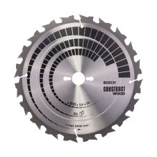 Panza fierastrau circular CONSTRUCT WOOD 300x30mm g 2.8mm 20 dinti widia 5000rpm pentru lemn constructii/lemn brut BOSCH