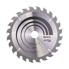 Panza fierastrau circular OPTILINE WOOD 235x30mm g 2.8mm 24 dinti widia 6500rpm pentru lemn brut/lemn multistrat/PAL BOSCH