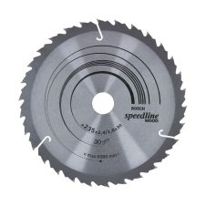 Panza fierastrau circular SPEEDLINE WOOD 235x30mm g 2.4mm 30 dinti widia 6000rpm pentru lemn multistrat/OSB BOSCH