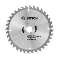 Panza fierastrau circular ECO WOOD 160x20mm g 2.2mm 36 dinti widia 9500rpm pentru lemn brut/lemn multistrat/PAL/OSB BOSCH