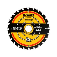 Panza fierastrau circular 190x30mm g 1.6mm 24 dinti widia pentru lemn brut/lemn multistrat/PAL/OSB DEWALT