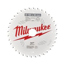Panza fierastrau circular CSB P W 190x30mm g 1.6mm 36 dinti widia pentru lemn brut/lemn multistrat/PAL/OSB MILWAUKEE