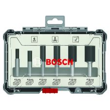 Set 6 freze de profilat canturi cu tija 8mm BOSCH