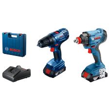 Set 2 masini acumulator G5222 GSR180-Surubelnita GDX180 -Cheie-1/2" 18V/2x2.0Ah 1xGAL18V-20 1 valiza BOSCH