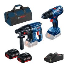 Set 2 masini acumulator 90M31 GSR180-Surubelnita GBH180-Rotopercutor 18V/2x4.0Ah 1xGAL18V-20 1 geanta BOSCH