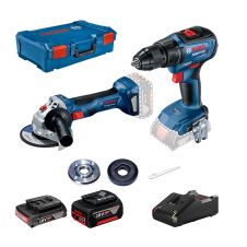 Set 2 masini 18V GSR 18V /GWS 180 LI 1X5Ah /1X2Ah+Incarcator+Cutie BOSCH