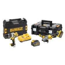Set 2 masini acumulator DCK2055T2T DCD996-Surubelnita DCG414- Polizor 18-54V/2x6.0-3.0Ah 1xDCB118 2 valize DEWALT