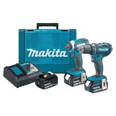 Set 2 masini acumulator DLX2127X1 DDF482-Surubelnita DTD152 -Cheie-hex-1/4" 18V/3x3.0Ah 1xDC18RC 1 valiza MAKITA