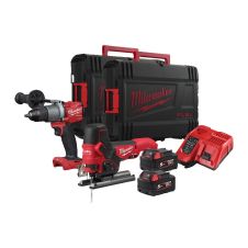 Set 2 masini acumulator M18FPP2AA2-502X FPP2- Surubelnita FBJS-Pendular 18V/2xB-5.0Ah 1xM12-18FC 2 valize MILWAUKEE