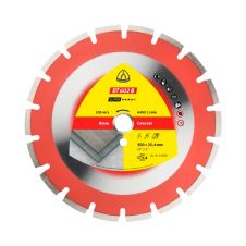 Disc diamantat taiere DT602B-SUPRA 400x25.4mm sector cu pastile beton-armat pavele boltari piatra-dura KLINGSPOR