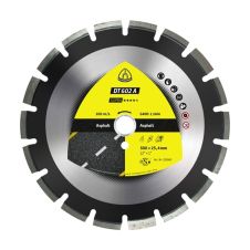 Disc diamantat taiere DT602A-SUPRA 400x25.4mm sector cu pastile asfalt piatra-calcaroasa KLINGSPOR