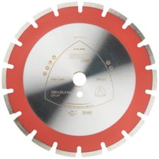 Disc diamantat taiere DT602B-SUPRA 300x25,4mm sector cu pastile beton-armat pavele boltari piatra-dura KLINGSPOR