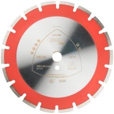 Disc diamantat taiere DT602B-SUPRA 350x25.4mm sector cu pastile beton-armat pavele boltari piatra-dura KLINGSPOR