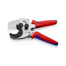 Foarfeca taiere pentru tevi plastic/compozit diametre 26-40mm maner bimaterial KNIPEX