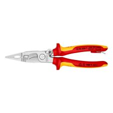 CLESTE ELECTRICIAN IZOLAT 1000V 200 MM CU CLEMA DE SIGURANTA KNIPEX ZE