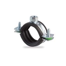 Colier PIPEFIX pentru tevi D-1/4" cu banda otel/cauciuc EPDM latime 20mm piulita M8 ENERGO