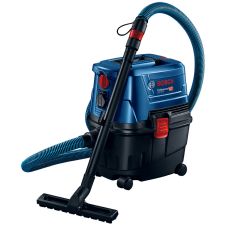 Aspirator GAS 15 PS utilizare uscat-umed volum 15L cu priza putere vacuum 270mbar 3180L/min clasa L curatare semiautomata 1100W BOSCH
