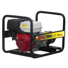 Generator portabil GNH8503T cadru deschis Pmax 5.0kW/230V-6.4kW /400V rezervor 6.1L benzina Honda GX390 start manual ENERGO