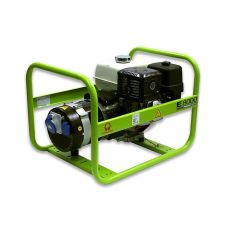 GENERATOR PORTABIL E8000 CADRU DESCHIS 97DB REZ-6.1L Pmax/opt-6.4KW/4.6KW-230V HONDA-GX390 BENZINA START MANUAL PRAMAC