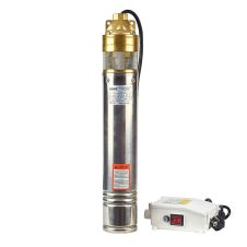 Pompa submersibila apa curata 4SKM200 debit 50L/min Hmax 130mCA cablu L-15m corp D-102mm conexiune DN 1" 1.5kW 230V ENERGO