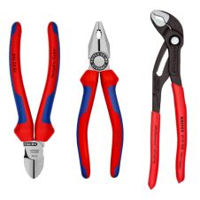 SET 3 CLESTI COMBINAT/COBRA/TAIS LATERAL MANER BIMATERIAL KNIPEX ZE