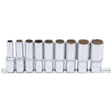 Set chei tubulare SCL-M 12 laturi 10-24mm patrat 1/2" 9 piese BGS