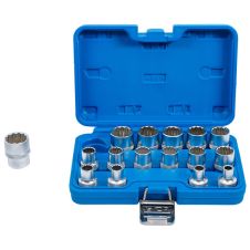 Set chei tubulare SCL-M 12 laturi 8-24mm patrat 1/2" 16 piese BGS