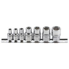 Set chei tubulare SCL-M torx-interior E6-E16 patrat 1/4"/patrat 3/8" 7 piese BGS