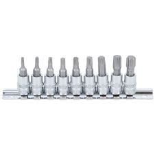 Set chei tubulare SCL-M torx TX10-TX50 patrat 1/4" 9 piese BGS ZE