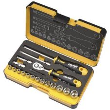 Trusa chei tubulare R-GO hexagon 4-14mm patrat 1/4" 19 piese FELO