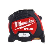 Ruleta STUD2 banda otel galbena L-8m latime 33mm gradatie ambele parti 2 blocaje magnetica MILWAUKEE