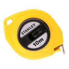 Ruleta banda otel galbena L-10m latime 9.5mm cu manivela STANLEY