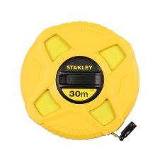 Ruleta banda fibra de sticla galbena L-30m latime 12.7mm cu manivela STANLEY
