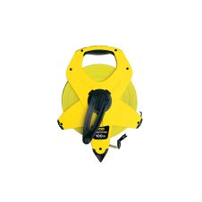 Ruleta POWERWINDER banda fibra de sticla galbena L-100m latime 12.7mm gradatie ambele parti cu manivela STANLEY