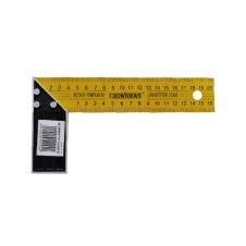 Echer unghi 90 grade 350mm gradat lama otel cu suport aluminiu pentru uz general CROWNMAN