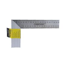 Echer unghi 90 grade 350mm gradat lama inox cu suport aluminiu pentru uz general CROWNMAN
