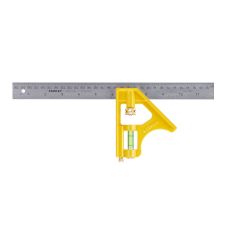 Echer combinat THRIFTY unghi 90/45 grade 300mm gradat din otel pentru uz general STANLEY