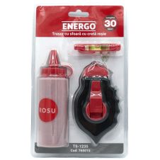 Trasor cu sfoara 30 m cu creta rosie 190 gr ENERGO