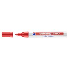 Marker cu vopsea 750 rosu varf rotund grosime 2.0/4.0mm EDDING