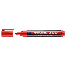 Marker permanent 300 rosu varf rotund grosime 1.5/3.0mm EDDING