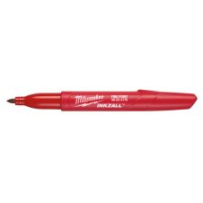 Marker permanent INKZALL rosu varf rotund grosime 1.0mm MILWAUKEE